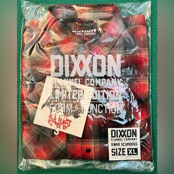 New Dixxon GWAR Scumdogs Flannel Shirt-XL - Picture 6 of 6